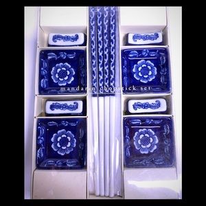 NIB Mandarine Chopstick Set
